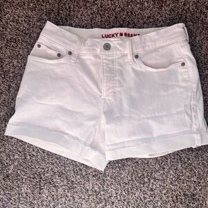 Lucky Brand Women's White Denim Shorts